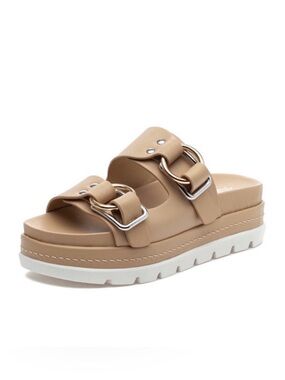 NWT J/SLIDES BAHA Sand Leather Sandal